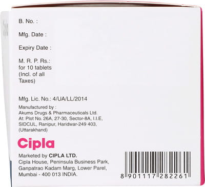 Metolar 3d 50mg Strip Of 10 Tablets