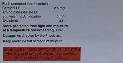 Ramistar Am 2.5mg Strip Of 15 Tablets