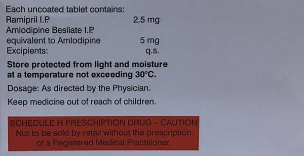 Ramistar Am 2.5mg Strip Of 15 Tablets