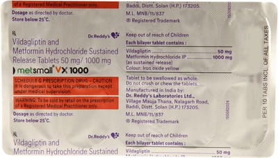 Metsmall Vx 1000mg Strip Of 10 Tablets