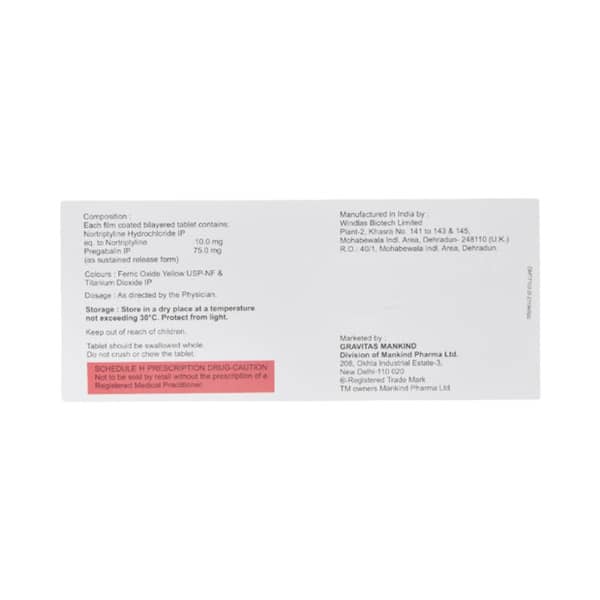 Mahagaba Nt 75Mg Strip Of 10 Tablets