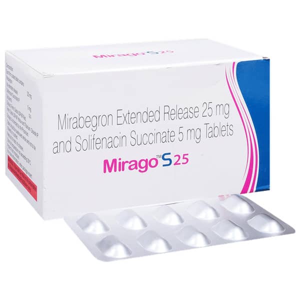 Mirago S 25 Strip Of 10 Tablets