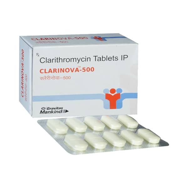 Clarinova 500mg Strip Of 10 Tablets