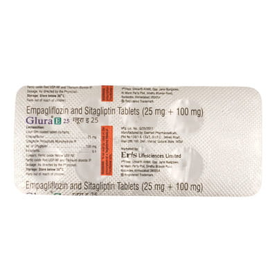Glura E 25mg Strip Of 10 Tablets