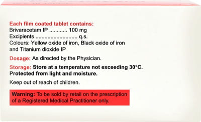 Brivepsy 100mg Strip Of 10 Tablets