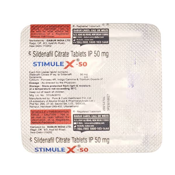 Stimulex 50mg Strip Of 4 Tablets