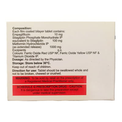 Empalo Sm 10/100/1000mg Strip Of 10 Tablets
