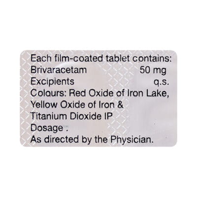 Brivalex 50mg Strip Of 15 Tablets