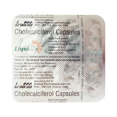 Liqui D3 Strip Of 8 Capsules