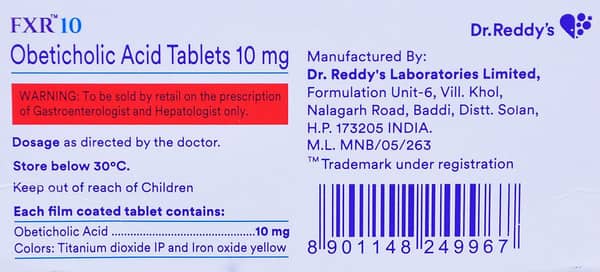 Fxr 10mg Strip Of 10 Tablets
