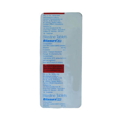 Bilasure 40mg Strip Of 10 Tablets