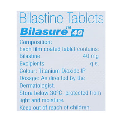 Bilasure 40mg Strip Of 10 Tablets