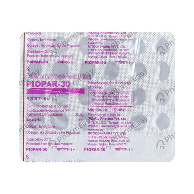 Piopar 30mg Strip Of 15 Tablets