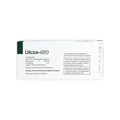 Ulcox 120mg Strip Of 10 Tablets