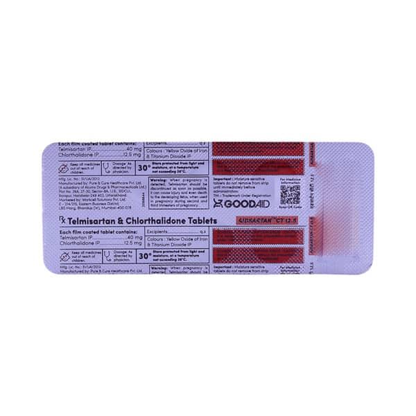 Aidsartan Ct 12.5mg Strip Of 10 Tablets
