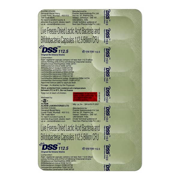 Dss 112.5 Strip Of 10 Capsules