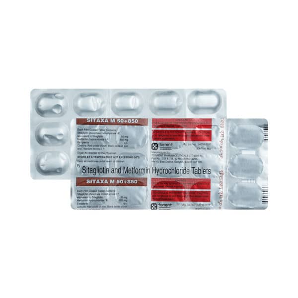 Sitaxa M 50/850mg Strip Of 15 Tablets