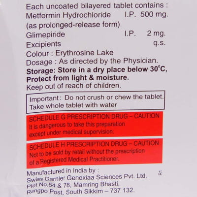 Gliminyle M2 Strip Of 15 Tablets