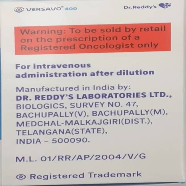 Versavo 400Mg Vial Of 16Ml Solution For Infusion