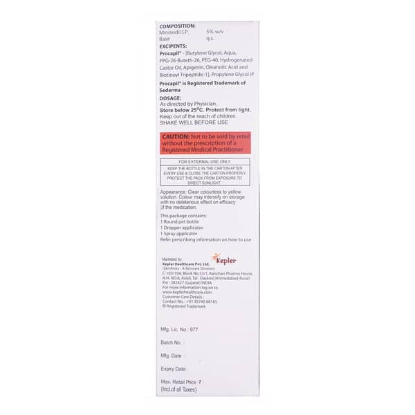 Miloxir 5 Pro Alcohol Free Bottle Of 90Ml Solution
