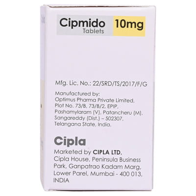 Cipmido 10mg Bottle Of 30 Tablets