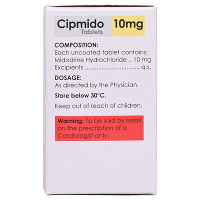 Cipmido 10mg Bottle Of 30 Tablets