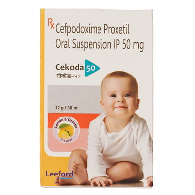 Cekoda 50mg Lemon And Orange Flavour Bottle Of 30ml Suspension