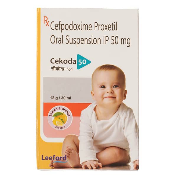 Cekoda 50mg Lemon And Orange Flavour Bottle Of 30ml Suspension