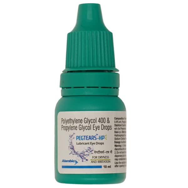 Pegtears Hp Bottle Of 10ml Lubricant Eye Drops