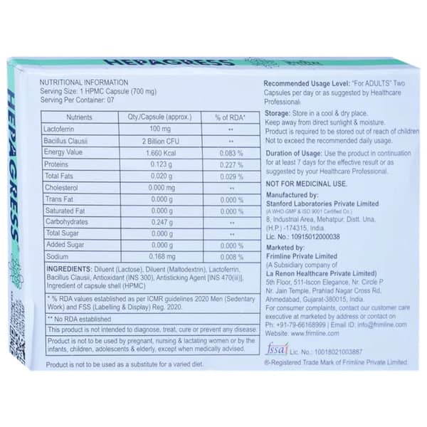 Hepagress Strip Of 7 Capsules