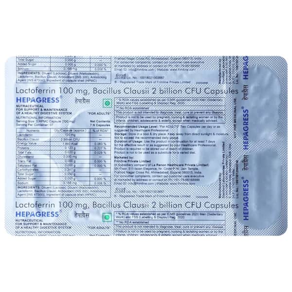 Hepagress Strip Of 7 Capsules