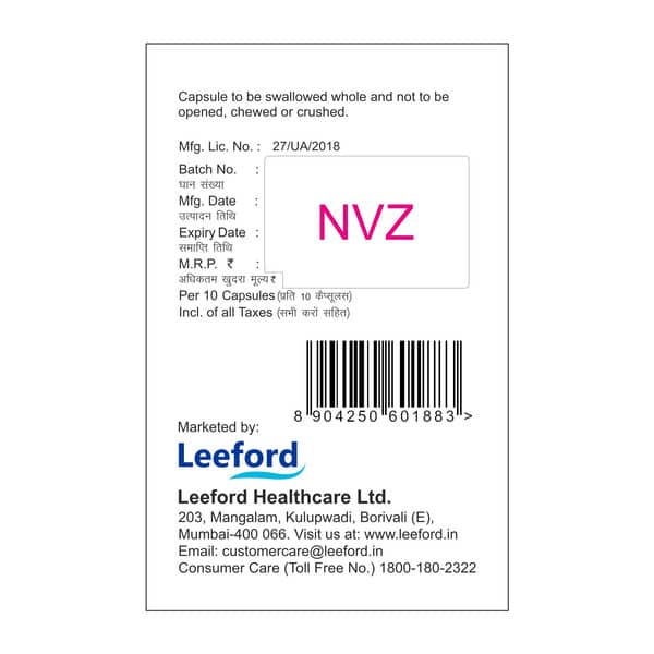 Cardiorostin Asp 10/75Mg Strip Of 10 Capsules