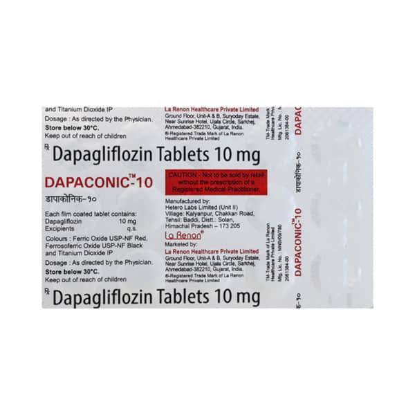 Dapaconic 10mg Strip Of 15 Tablets
