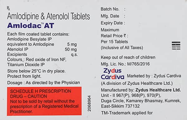 Amlodac At Strip Of 15 Tablets
