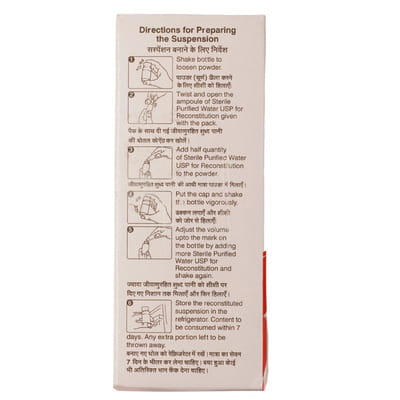 Monocef O Cv 50/31.25mg Delicious Pineapple Peppermint Flavour Bottle Of 30ml Dry Suspension