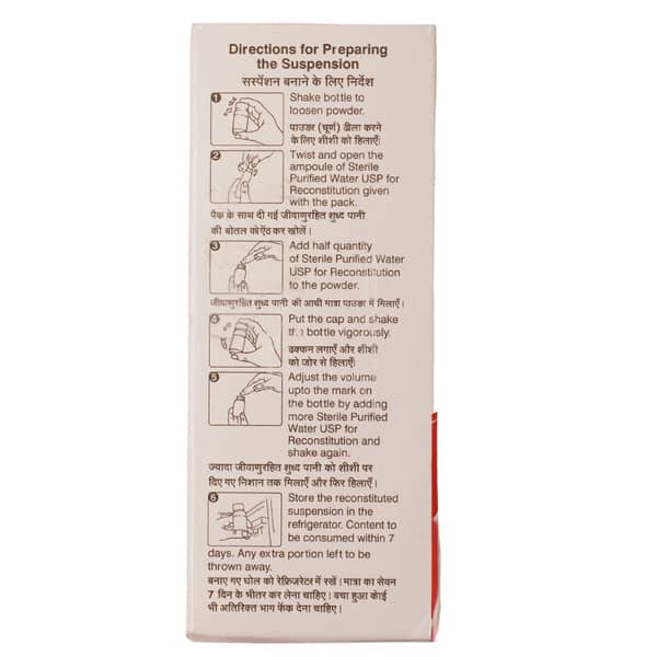 Monocef O Cv 50/31.25mg Delicious Pineapple Peppermint Flavour Bottle Of 30ml Dry Suspension