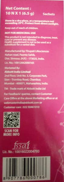 Udistrong Cranberry Flavour Sachet Of 6.5gm Powder