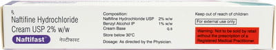Naftifast 2% Tube Of 30gm Cream