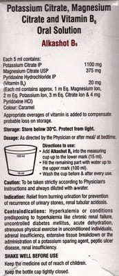 Alkashot B6 Pineapple Flavour Sugar Free Bottle Of 200ml Solution