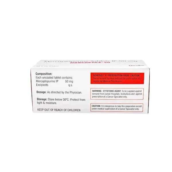Mercaptaz 50Mg Strip Of 10 Tablets
