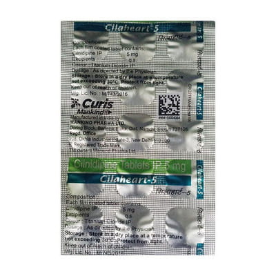 Cilaheart 5mg Strip Of 15 Tablets