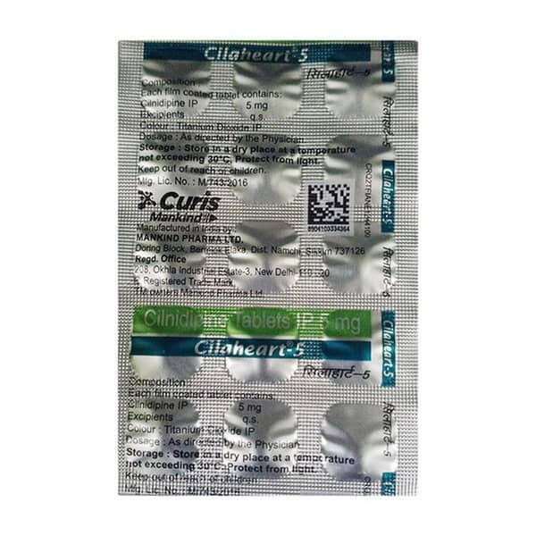 Cilaheart 5mg Strip Of 15 Tablets