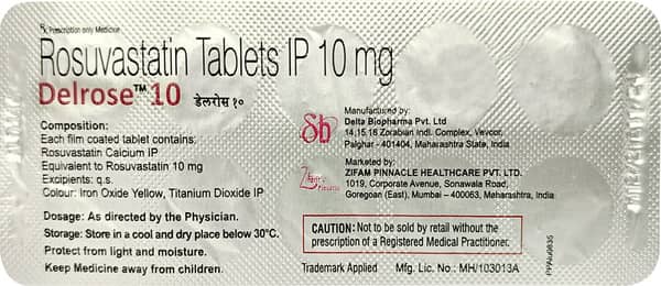 Delrose 10Mg Strip Of 10 Tablets