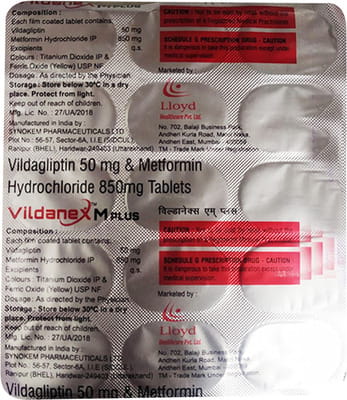 Vildanex M Plus Strip Of 15 Tablets