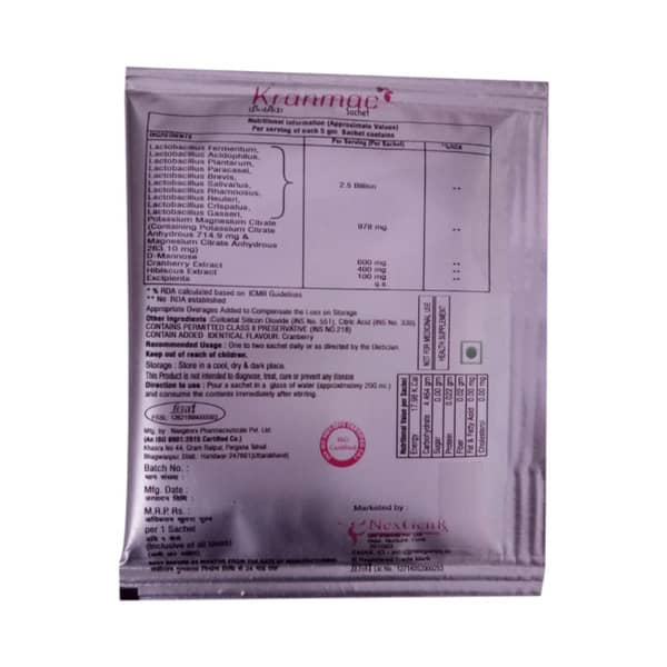 Kranmac Sachet Of 5Gm Oral Powder
