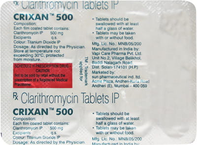 Crixan 500mg Strip Of 10 Tablets