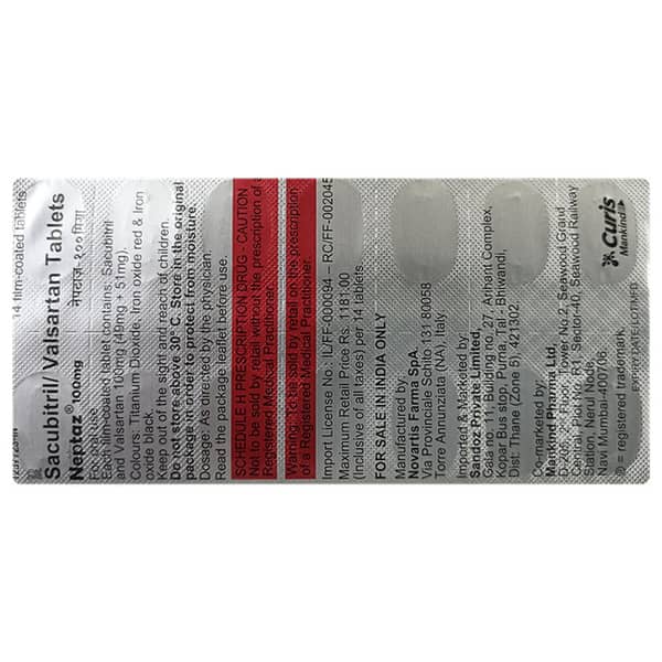 Neptaz 100mg Strip Of 14 Tablets