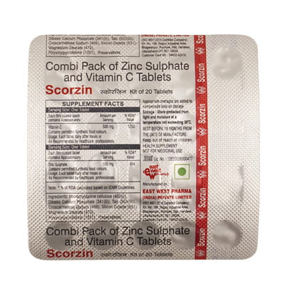 Scorzin Combi Pack Strip Of 20 Tablets