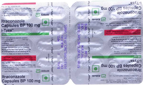 I Tyza 100mg Strip Of 10 Capsules