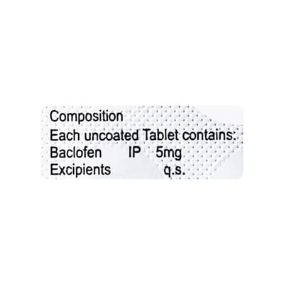 Baclotab 5mg Strip Of 15 Tablets